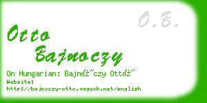 otto bajnoczy business card